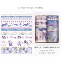 Stationery Tape 10pcs/box Japanese Kawaii Cartoon Masking Washi Tapes for Scrapbooking Decoration